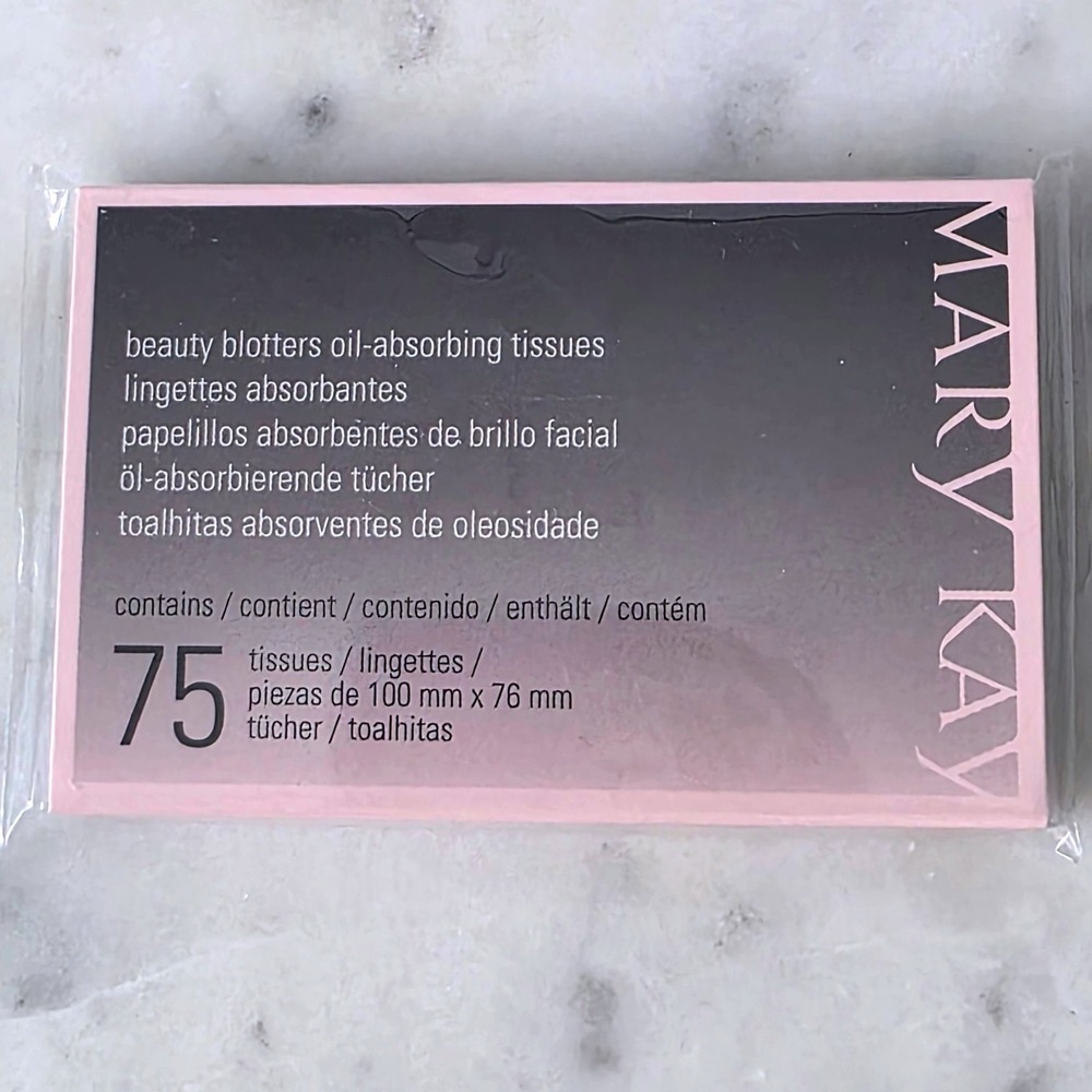 Mary Kay Beauty Blotters Oil Absorbing Tissues Blotting Papers Makeup 75 ct